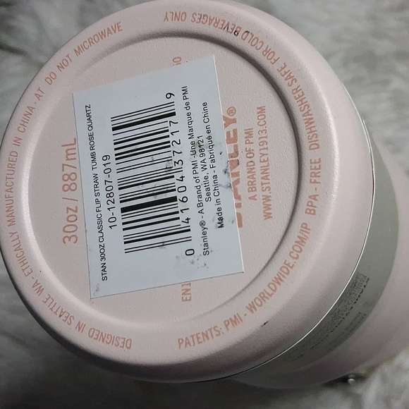 Stanley 30 oz Stainless Steel Ice Flow 2.0 Flip Straw Tumbler Rose Quartz - Picture 5 of 5